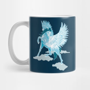 Flying Pegasus Winged Horse in the sky Mug